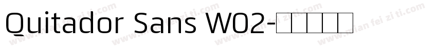 Quitador Sans W02字体转换